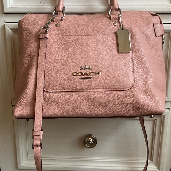 Coach Pink Pebble Leather Purse 👛 - Picture 10 of 16